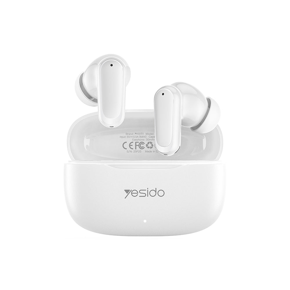 Słuchawki Bluetooth Yesido TWS38, TWS, Białe