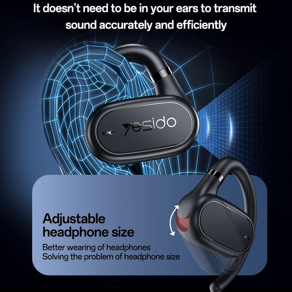 Handsfree Bluetooth Yesido YSP25, TWS, Czarny