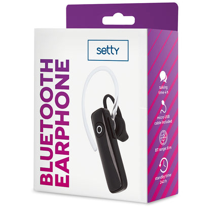 Zestaw Bluetooth Handsfree Setty SBT-01, Czarny