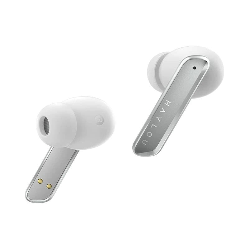 Zestaw słuchawkowy Bluetooth Haylou W1, TWS, Srebrny