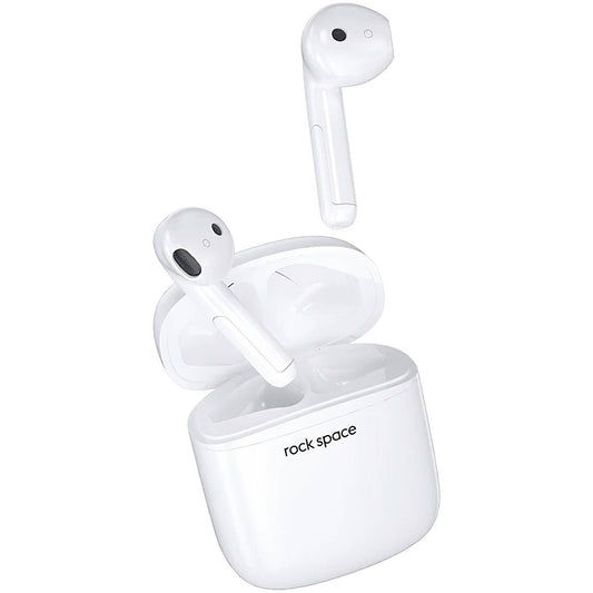 Zestaw słuchawkowy Bluetooth Rock Space EB100, TWS, biały