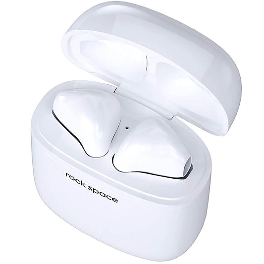Zestaw słuchawkowy Bluetooth Rock Space EB100, TWS, biały