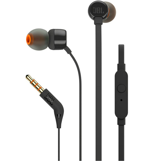 Zestaw głośnomówiący 3,5 mm JBL T110, czarny JBLT110BLK