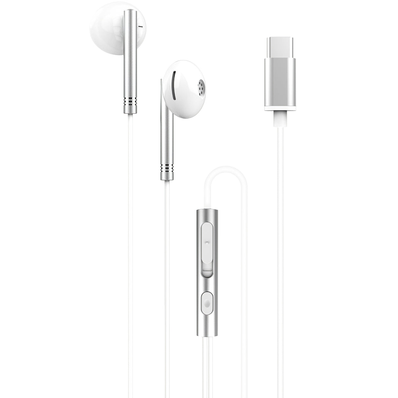 Handsfree USB-C XO Design EP29, Srebrny