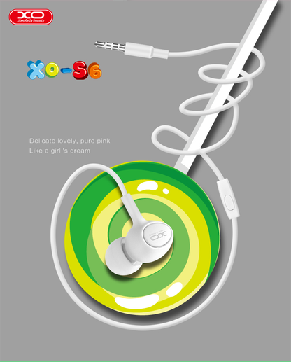 Handsfree 3.5mm XO Design S-6 Candy, Biały