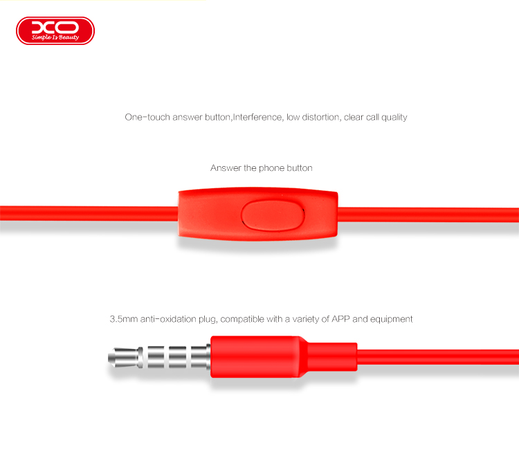 Handsfree 3.5mm XO Design S-6 Candy, Biały