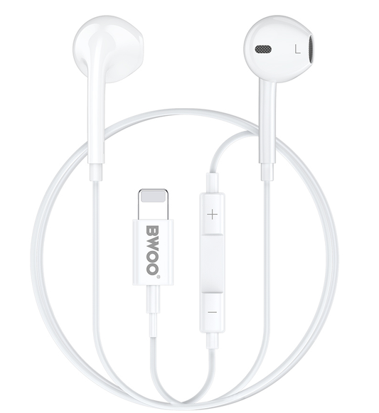 Handsfree Lightning BWOO BO-HF179, Biały