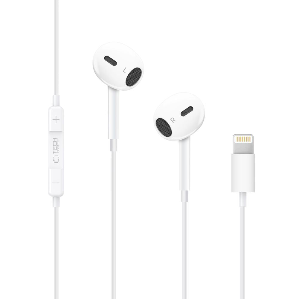 Handsfree Lightning Tech-Protect Ultraboost Core G2, Biały