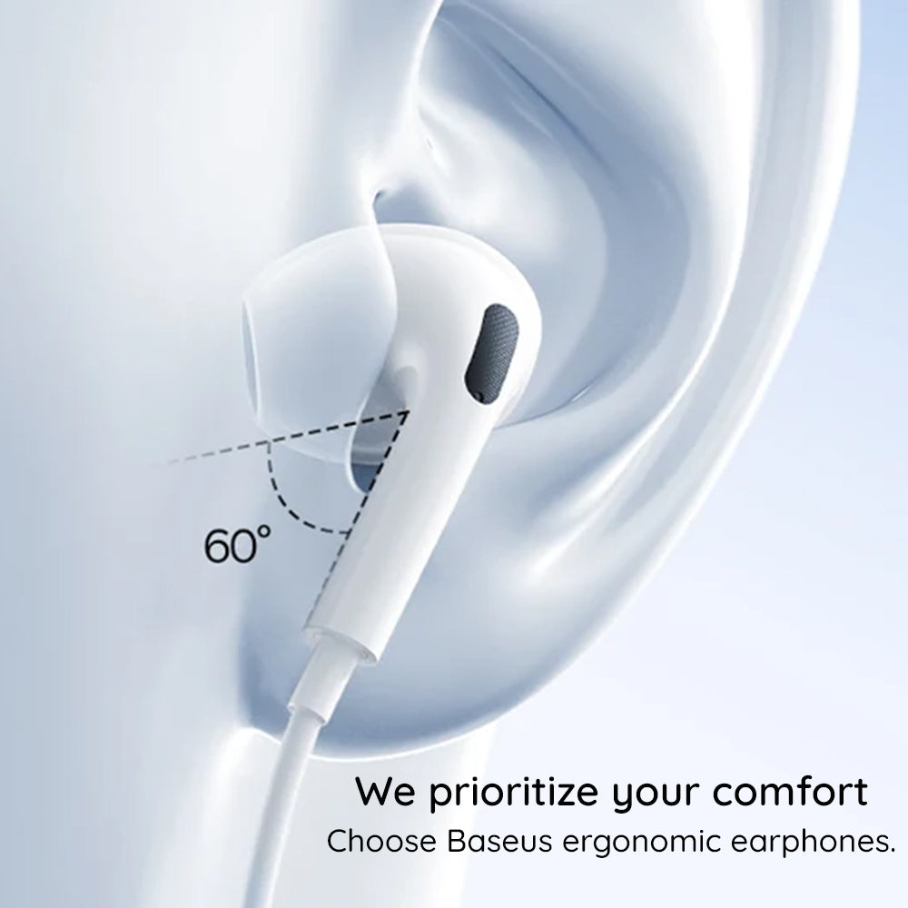 Handsfree USB-C Baseus Encok CZ19, Biały A00182201213-00
