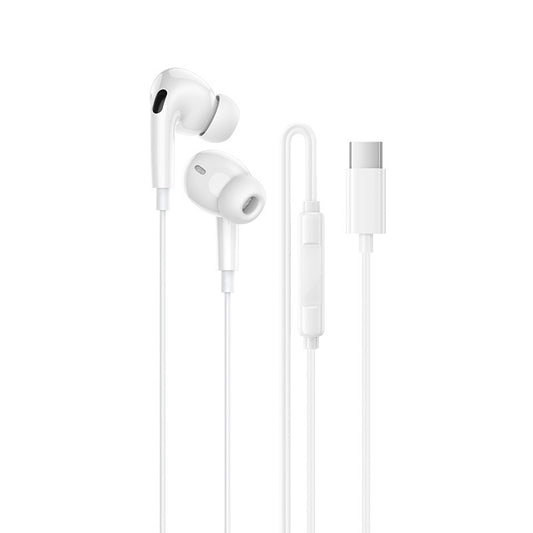 Zestaw słuchawkowy USB-C Borofone BM100 Pro Fuente, biały