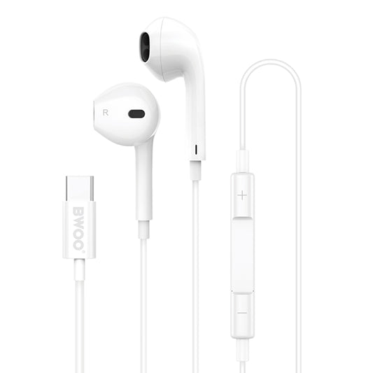 Zestaw słuchawkowy USB-C BWOO HF175, biały