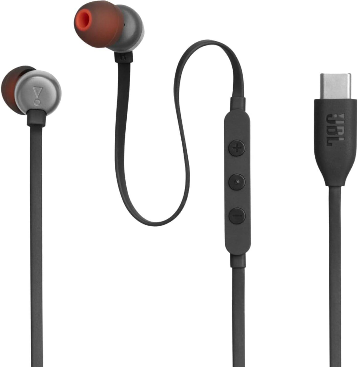 Słuchawki douszne USB-C JBL Tune 310C, Czarne JBLT310CBLK