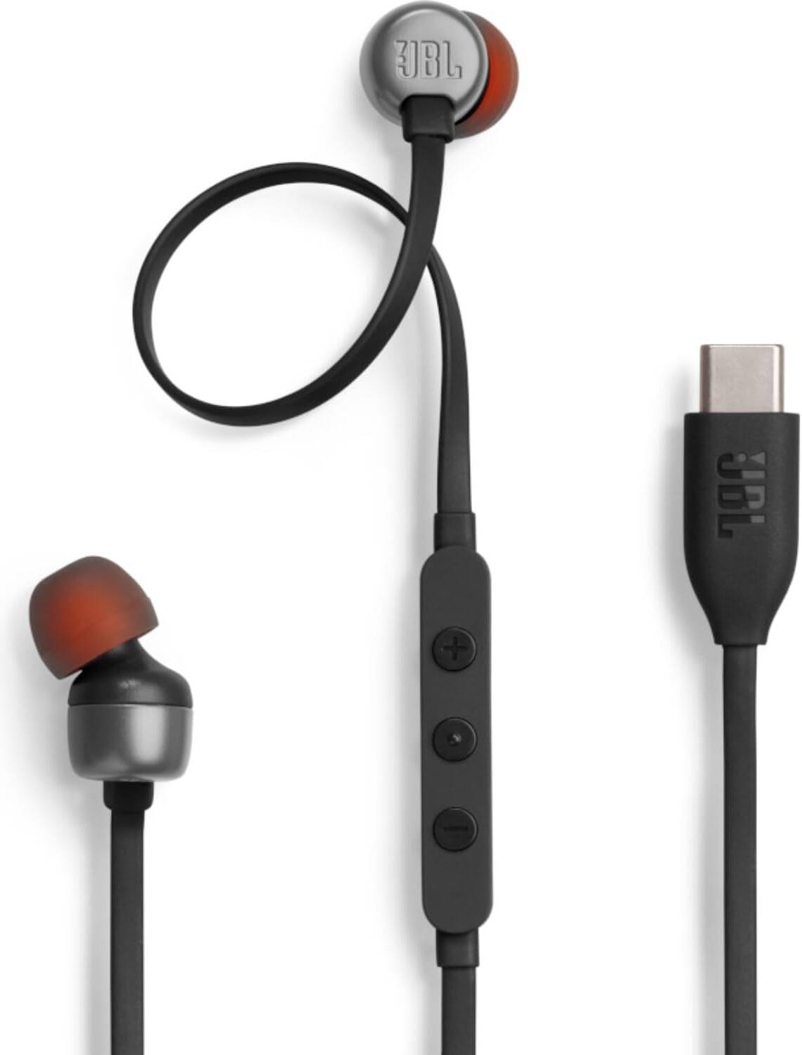 Słuchawki douszne USB-C JBL Tune 310C, Czarne JBLT310CBLK