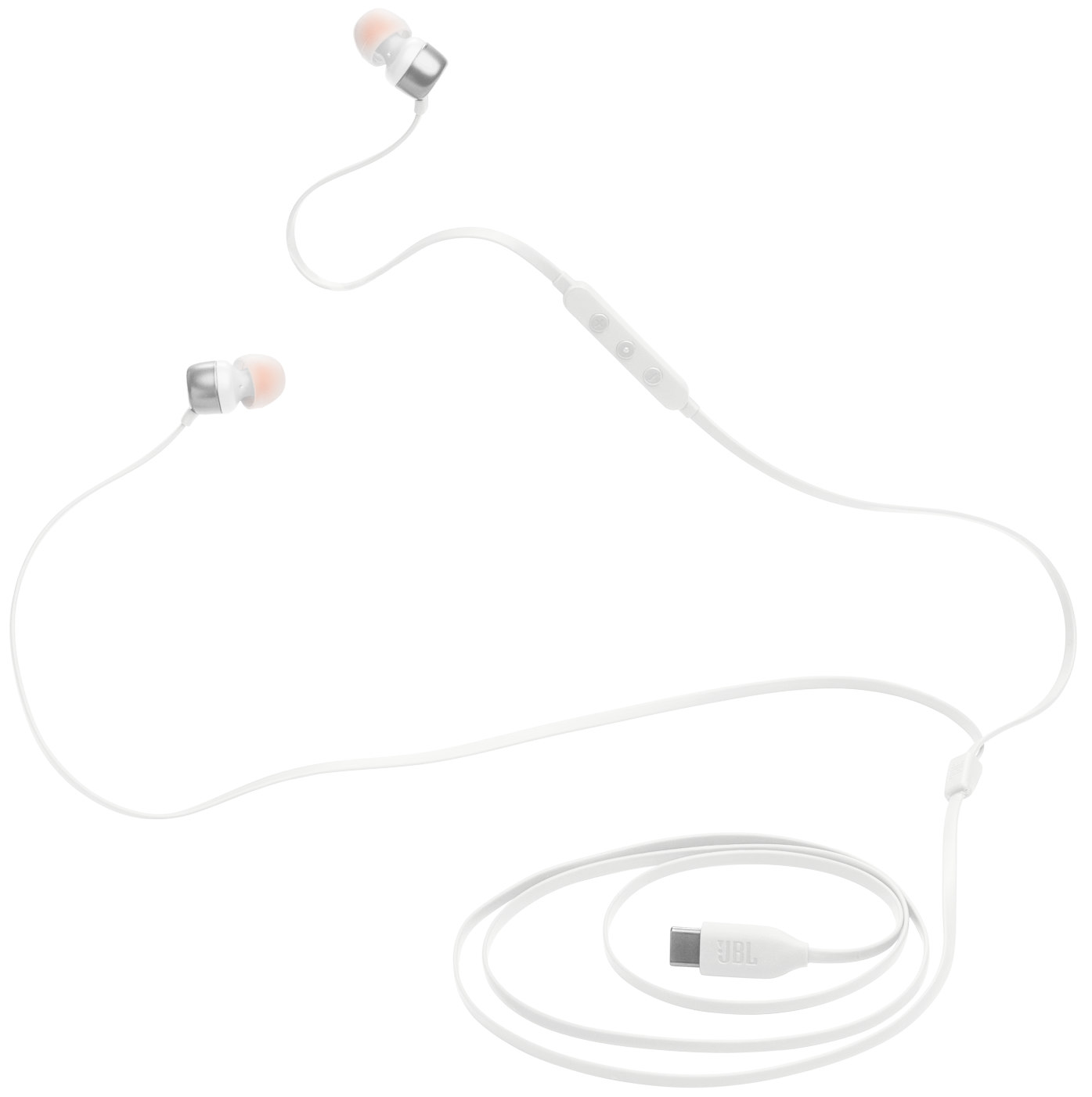 Zestaw słuchawkowy USB-C JBL Tune 310C, biały JBLT310CWHT