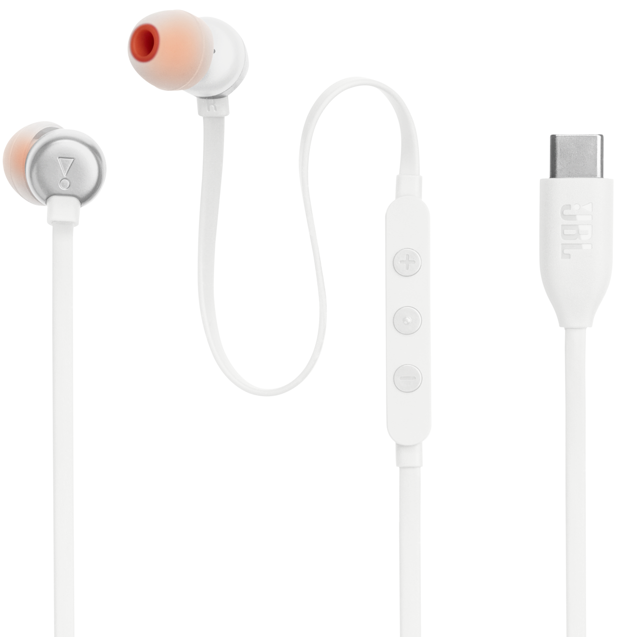 Zestaw słuchawkowy USB-C JBL Tune 310C, biały JBLT310CWHT