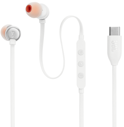 Zestaw słuchawkowy USB-C JBL Tune 310C, biały JBLT310CWHT