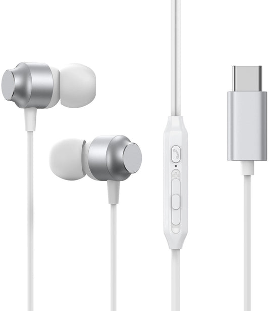Handsfree USB-C Joyroom JR-EC06, Srebrny