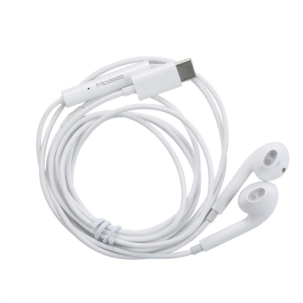 Handsfree USB-C McDodo HP-6071 Element, 1.2m, Biały