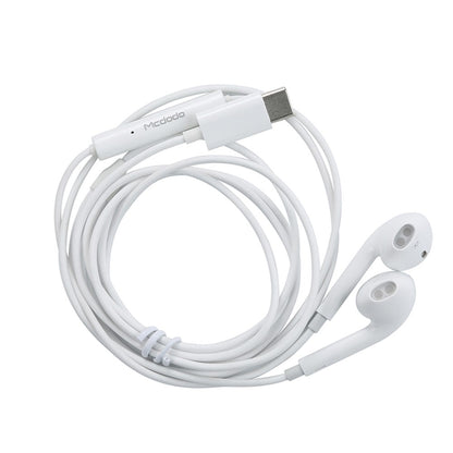 Handsfree USB-C McDodo HP-6071 Element, 1.2m, Biały