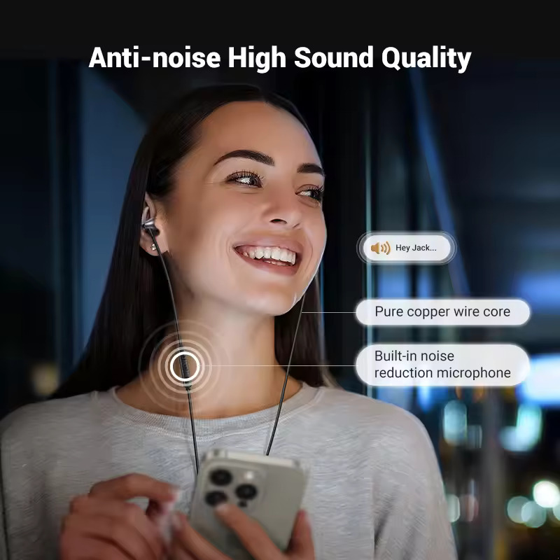 Handsfree USB-C UGREEN EP105, Czarny