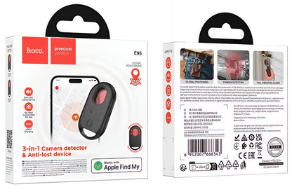 HOCO SmartTag E95 3w1 dla serii iOS, Czarny