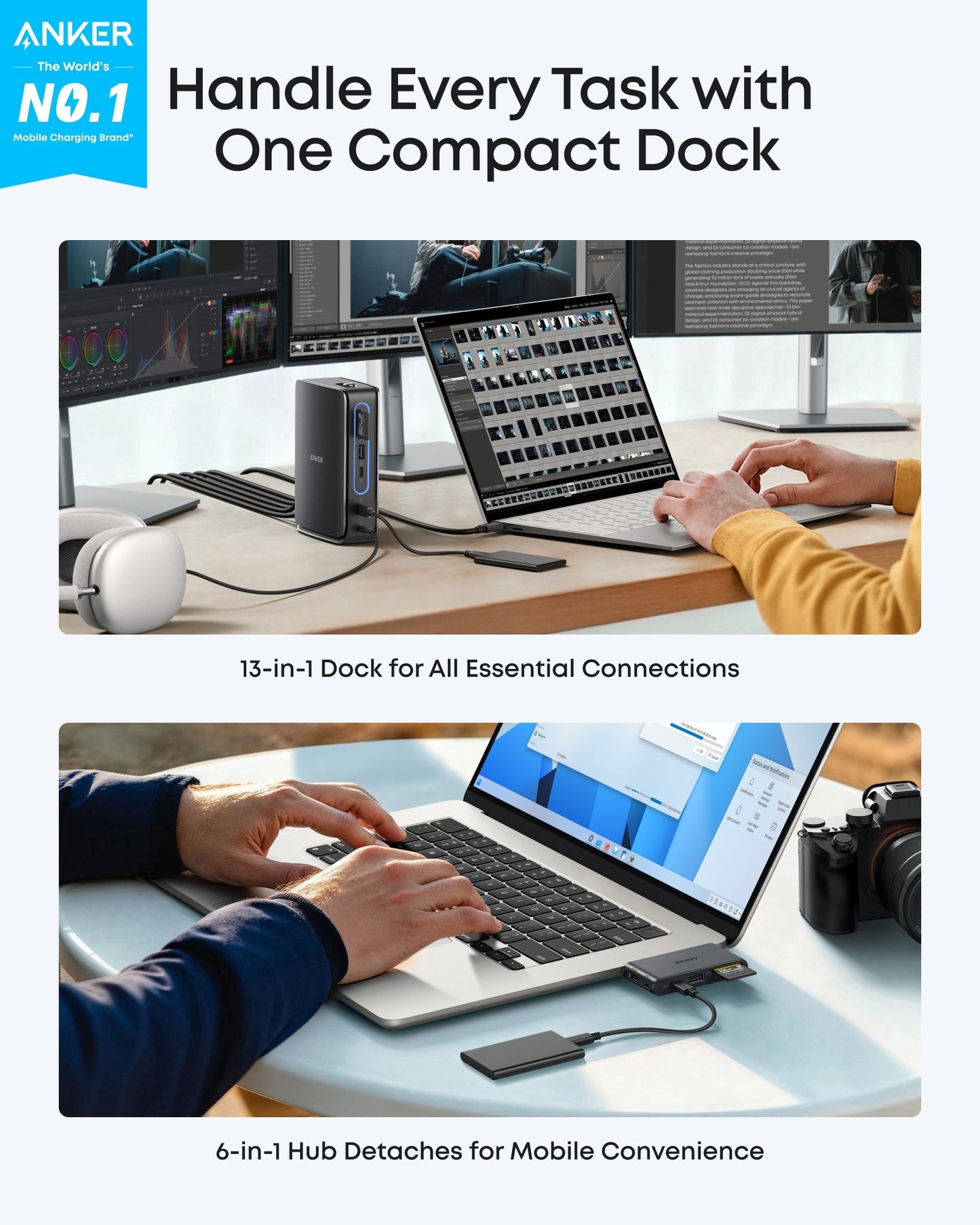Anker 13in1 Multifunctional Hub, Gray A83C3311