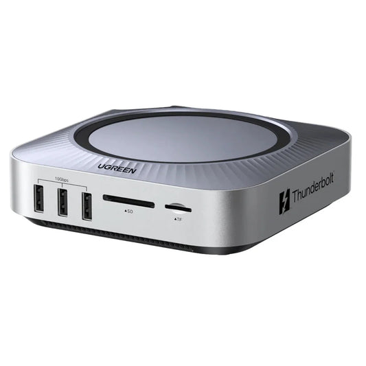 Wielofunkcyjny hub UGREEN Revodok Maxidok (85883EU) do Apple Mac Mini M4 / Mini M4 Pro, 10 w 1, srebrny
