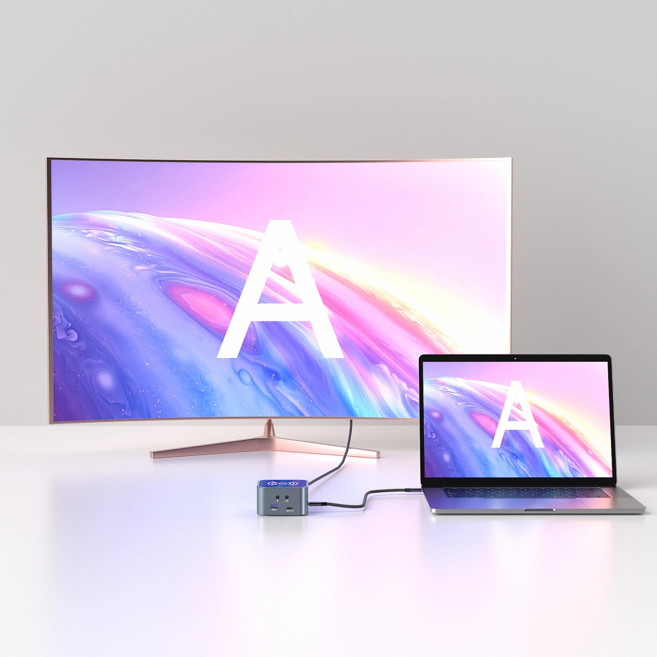 Wielofunkcyjny Hub WZK WHBC09Y8S, 12w1, Szary