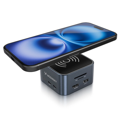 Wielofunkcyjny Hub WZK WHBC09Y8S, 12w1, Szary