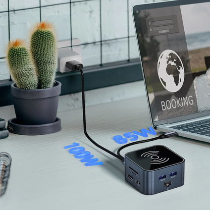 Wielofunkcyjny Hub WZK WHBC09Y8S, 12w1, Szary