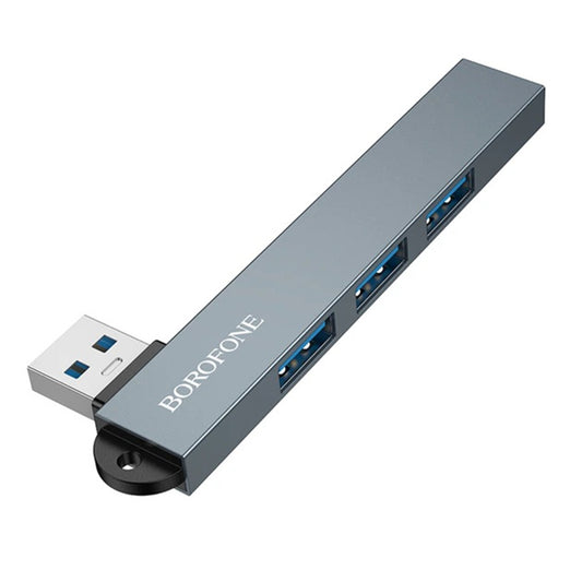 Hub USB Borofone FH1, 4w1, Szary