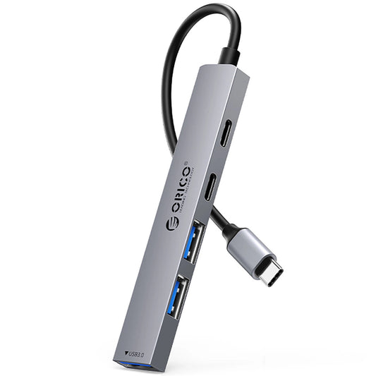 Hub USB-C Orico YSB4-U2, 1 x USB-A 3.0 - 2 x USB-A - 2 x USB-C, Szary