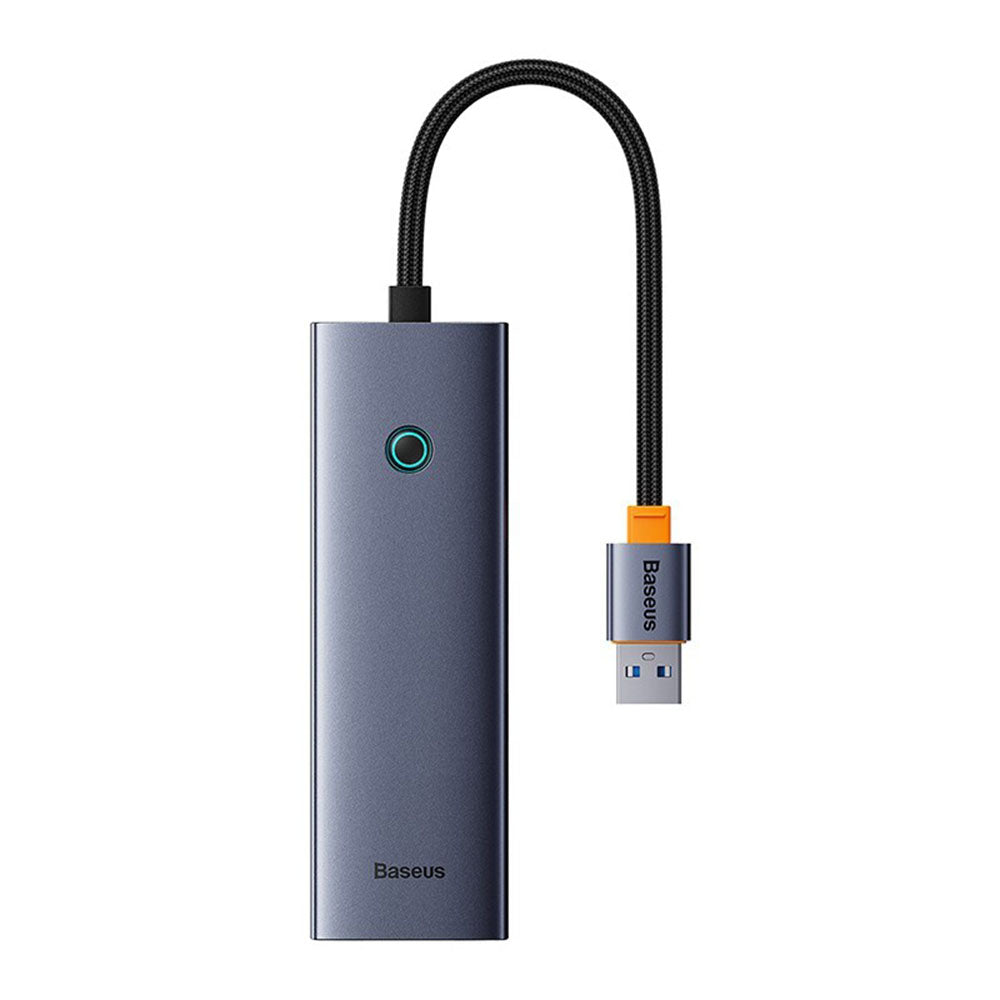 Hub USB Baseus UltraJoy, 3 x USB-A 3.0 - 1 x RJ45, Szary B0005280A813-01