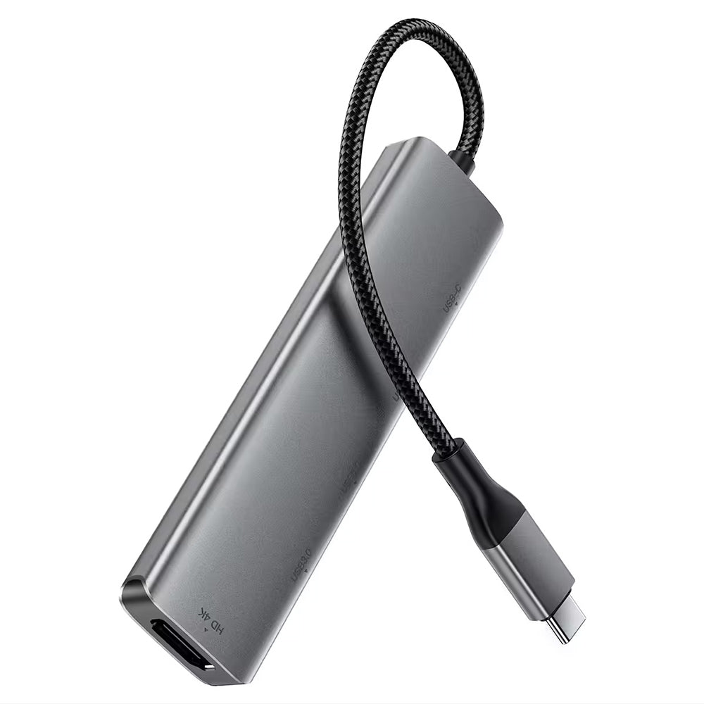 Hub USB-C Acefast J16, 5w1, Szary