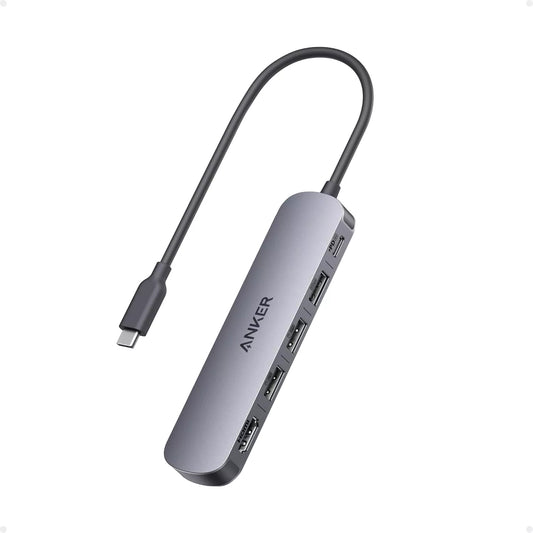 Hub USB-C Anker, 2 x USB-A - 1 x USB-A 3.0 - 1 x USB-C - 1 x HDMI, Szary A8357HA0