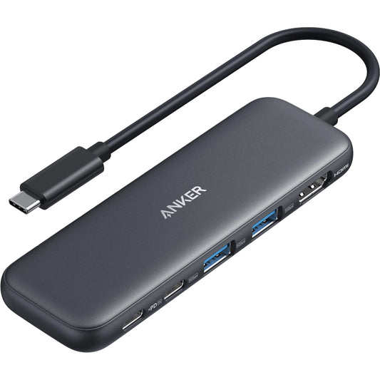 Hub USB-C Anker 332, 2 x USB-A - 2 x USB-C - 1 x HDMI, Szary A8355H11