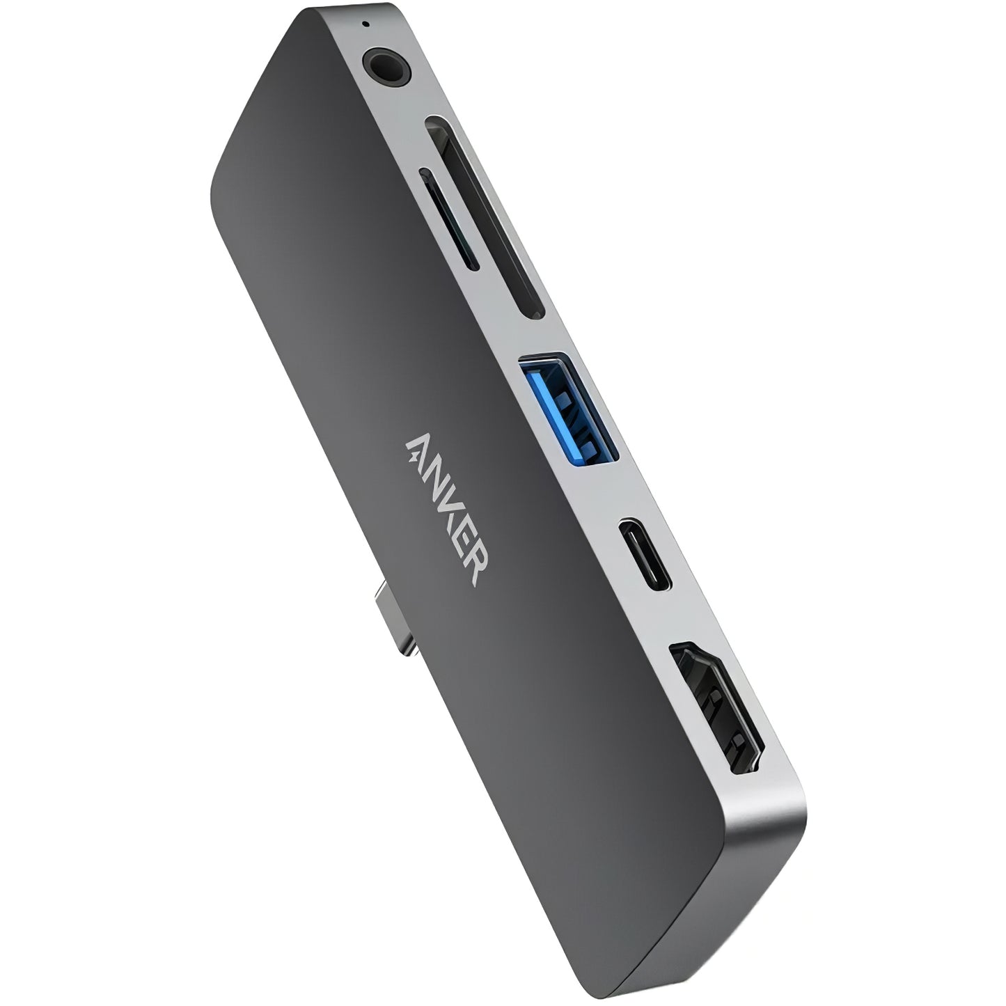 Koncentrator USB-C Anker PowerExpand Direct do Apple iPad Pro 11 / Pro 12.9, 1 x USB-C - 1 x USB-A - 1 x HDMI - 1 x jack 3,5 mm - 1 x SD - 1 x microSD, szary