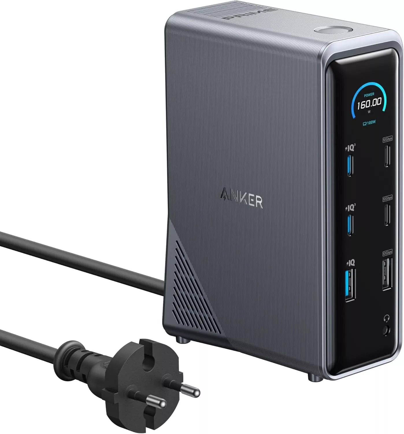 Hub wielofunkcyjny Anker Prime 737, 2 x USB-A 3.0 - 3 x USB-A - 5 x USB-C - 2 x HDMI - 1 x Jack 3.5mm - 1 x RJ45, Czarny A83B63A1