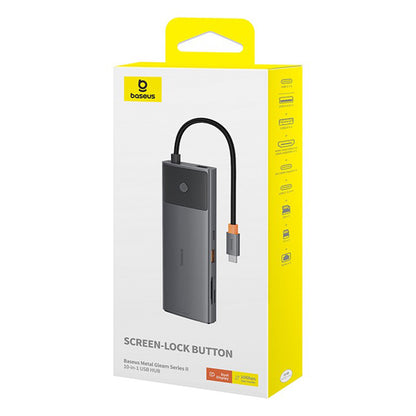 Hub USB-C Baseus Gleam II, 10w1, Czarny B0114200