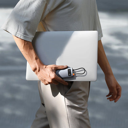 Hub USB-C Baseus Metal Gleam, 3 x USB-A 3.0 - 1 x USB-C - 1 x HDMI - 1 x SD - 1 x microSD, Szary B00030708811-01