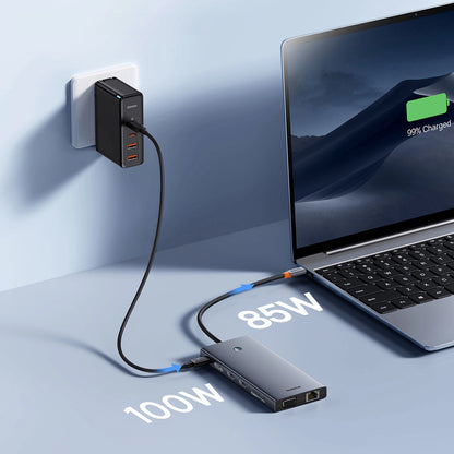 Baseus PortalJoy Series USB-C Hub, 13 w 1, szary B00053002811-01