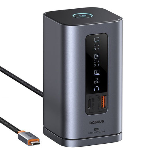 Hub USB-C Baseus SpaceMate, 11in1, Szary B00568101813-00