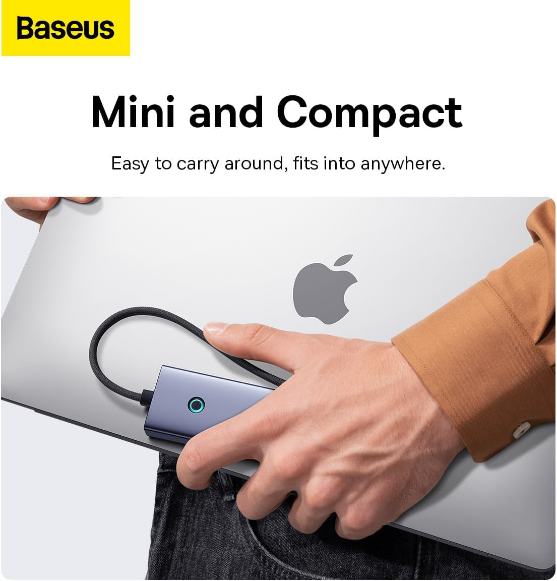 Hub USB-C Baseus UltraJoy, 4 x USB-A 3.0 - 1 x USB-C - 1 x HDMI, Szary B00052807813-01
