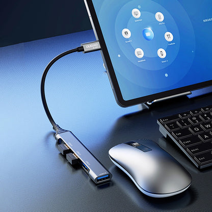 Hub USB-C Dudao A16T, 1 x USB-A 3.0 - 3 x USB-A, Czarny