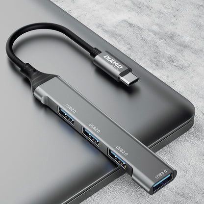 Hub USB-C Dudao A16T, 1 x USB-A 3.0 - 3 x USB-A, Czarny