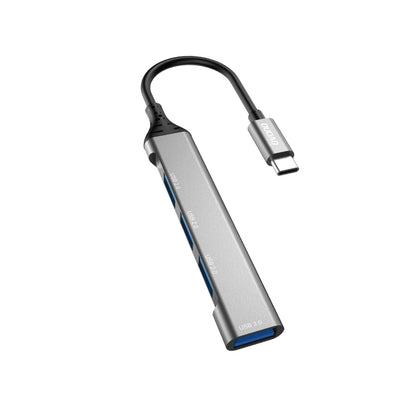 Hub USB-C Dudao A16T, 1 x USB-A 3.0 - 3 x USB-A, Czarny