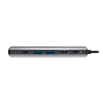 Hub USB-C Fixed Pro, 6w1, Szary