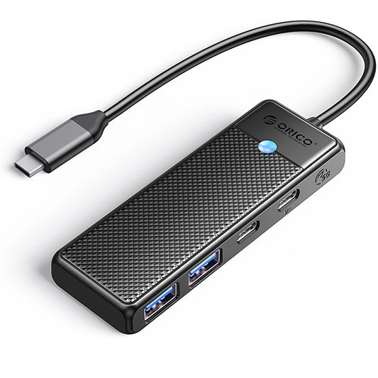 Hub USB-C Orico PAPW2AC-C3, 2 x USB-A 3.0 - 2 x USB-C, Czarny