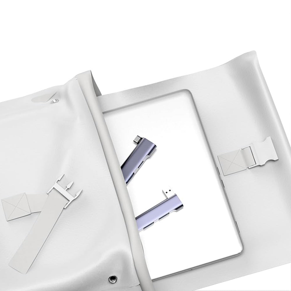 Hub USB-C Techsuit H13 ZenithDock, 4w1, Szary