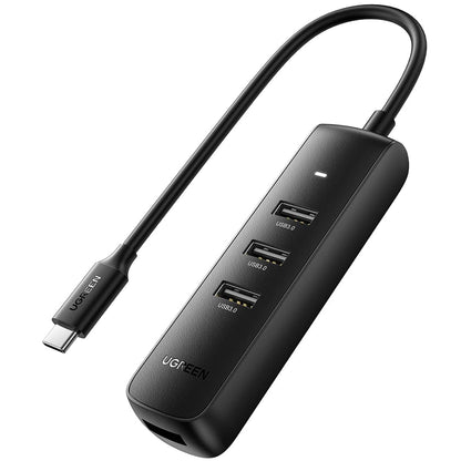 Hub USB-C UGREEN CM416 (10916), 4 x USB-A 3.0, Czarny